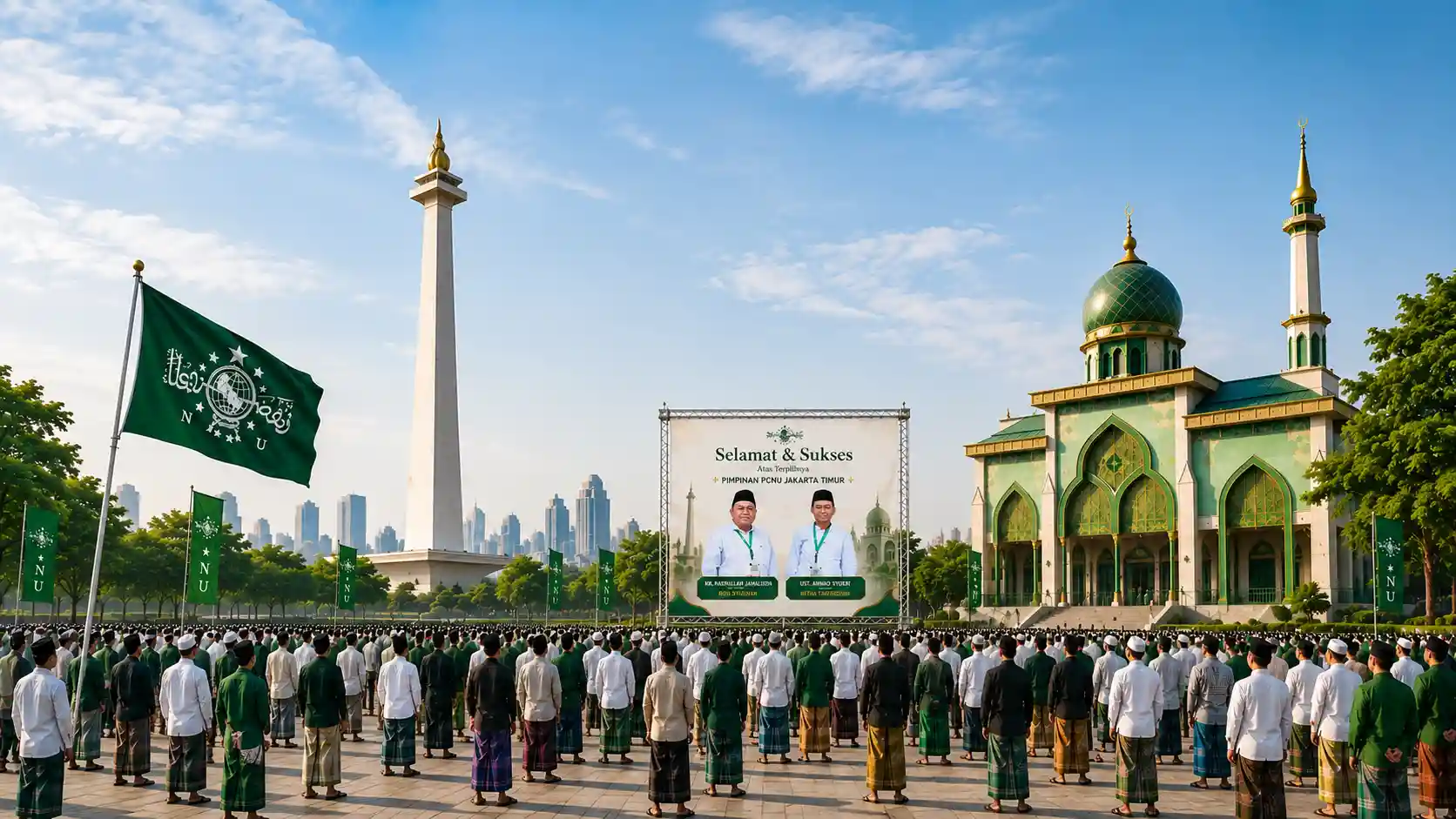 Kebersamaan pengurus dan warga PWNU Pengurus Wilayah Provinsi Jawa Tengah